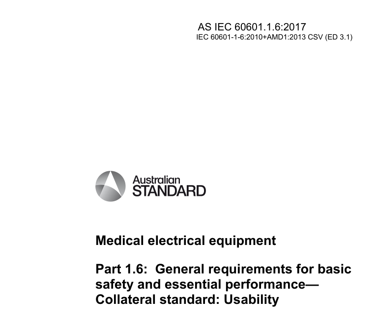 AS IEC 60601.1.6:2017