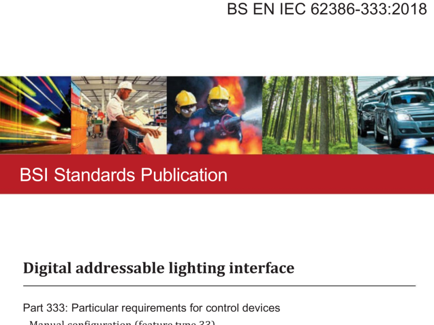 BS EN IEC 62386-333:2018