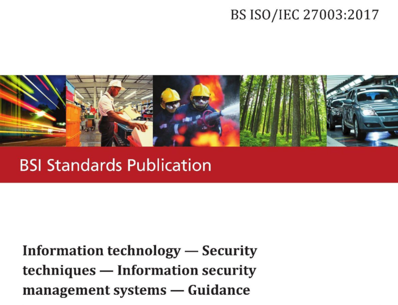 BS ISO/IEC 27003:2017