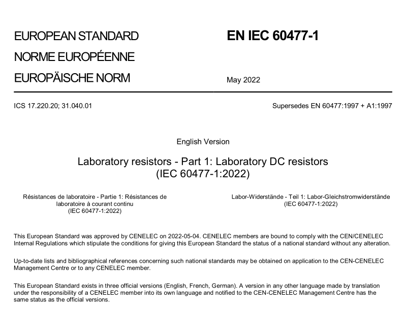 EN IEC 60477-1:2022 pdf download