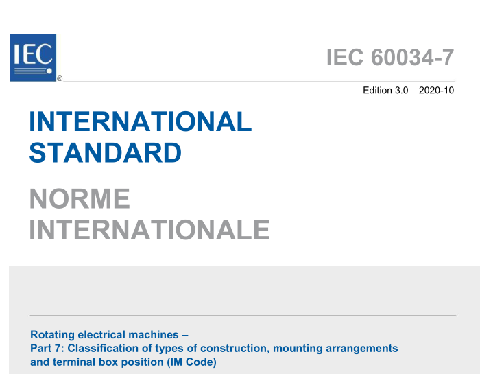 IEC 60034-7:2020 pdf download