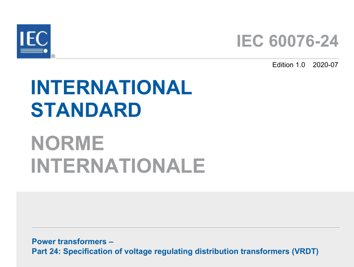 IEC 60076-24:2020 pdf download