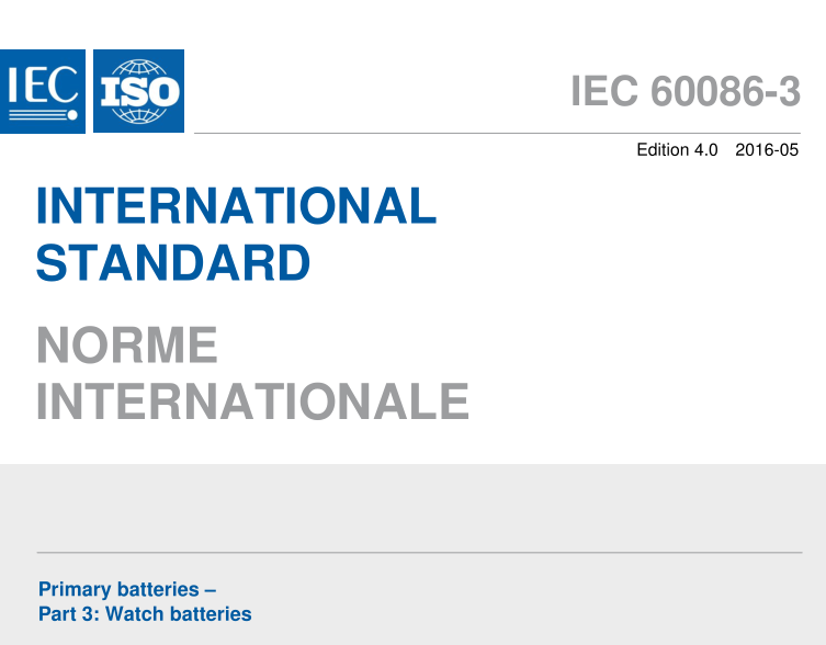 IEC 60086-3:2016