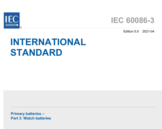 IEC 60086-3:2021 pdf download