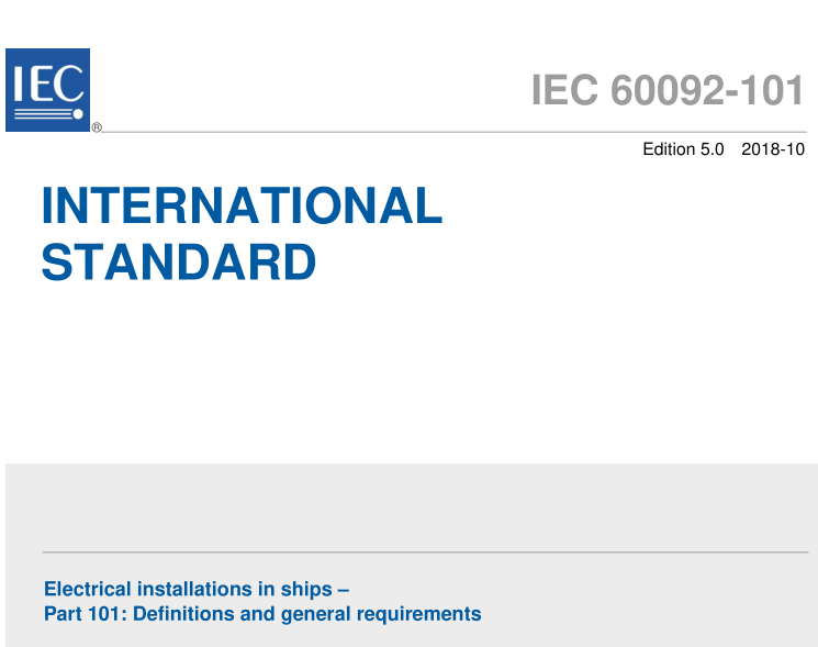 IEC 60092-101:2018