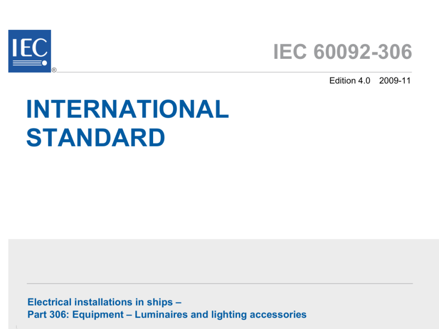 IEC 60092-306:2022 pdf download