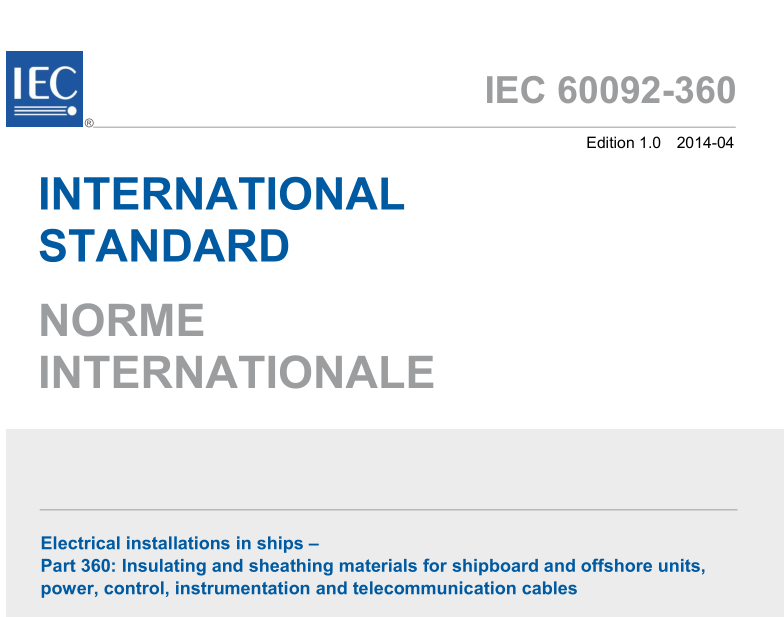 IEC 60092-360:2014