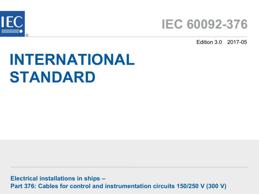 IEC 60092-376:2017