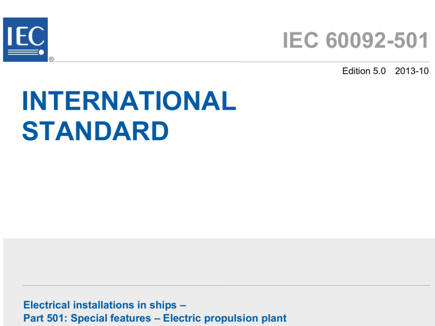 IEC 60092-501:2013
