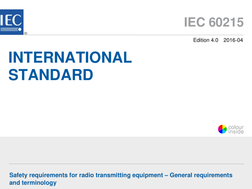 IEC 60215:2016