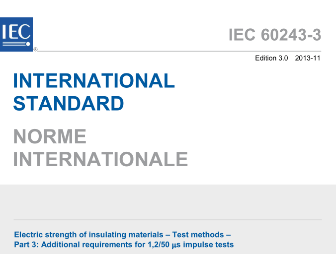 IEC 60243-3:2013