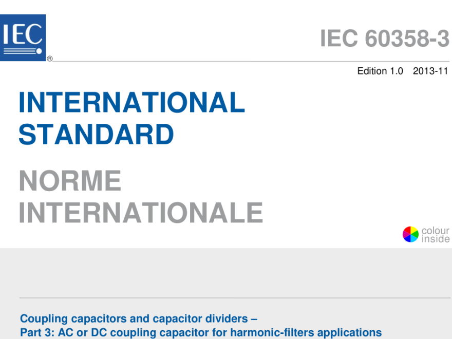 IEC 60358-3:2013