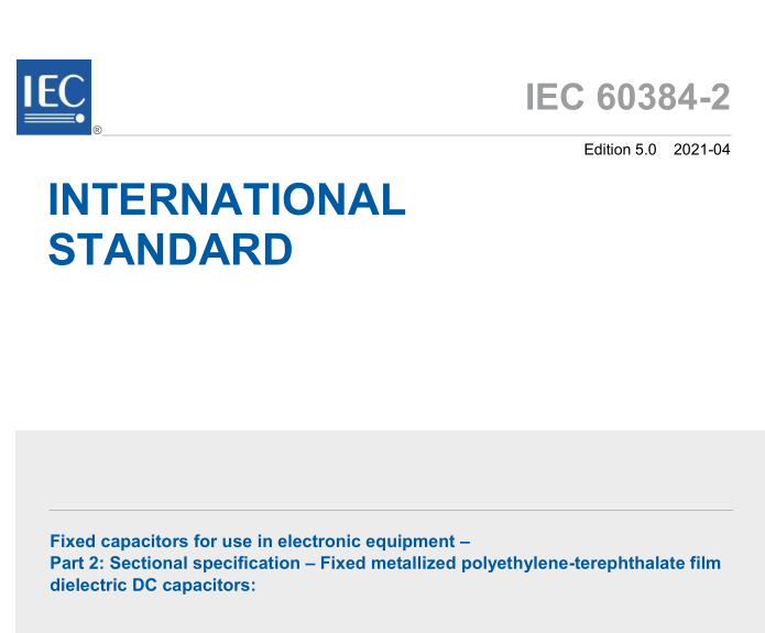 IEC 60384-2:2021 pdf download