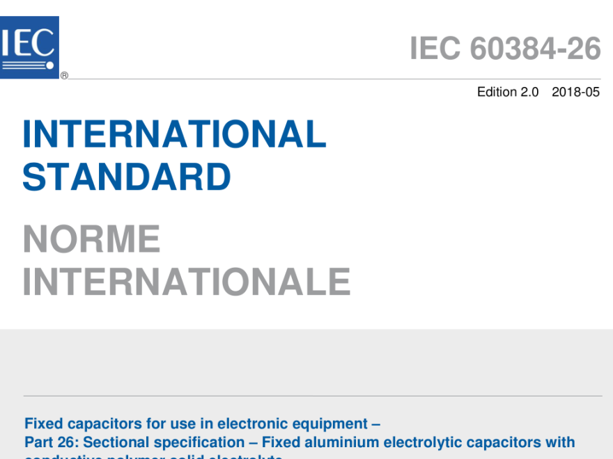 IEC 60384-26:2018