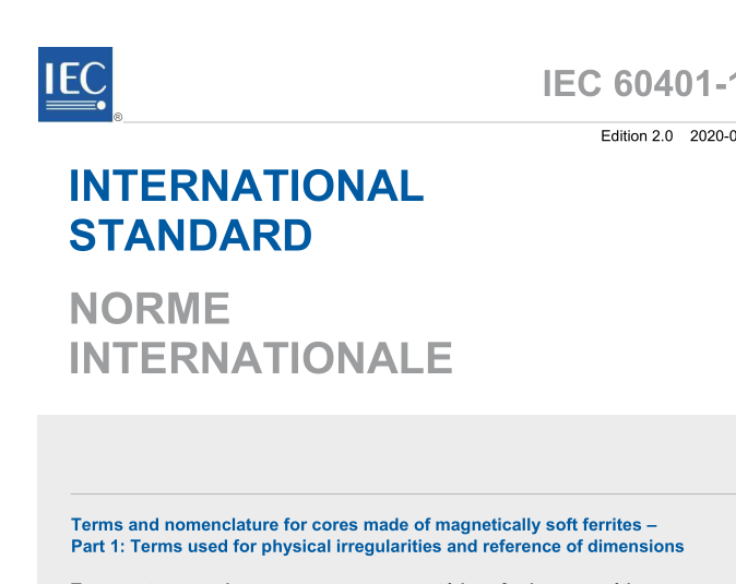 IEC 60401-1:2020