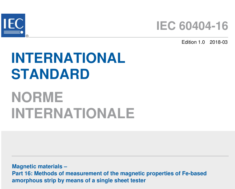 IEC 60404-16:2018