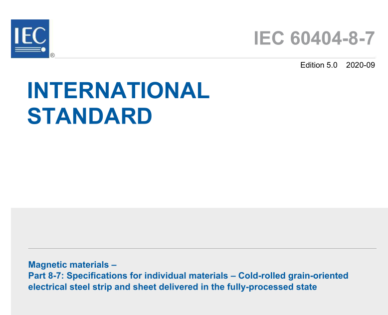 IEC 60404-8-7:2020