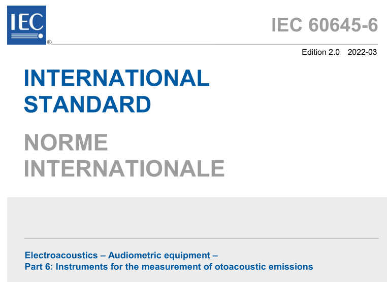 IEC 60645-6:2022 pdf download