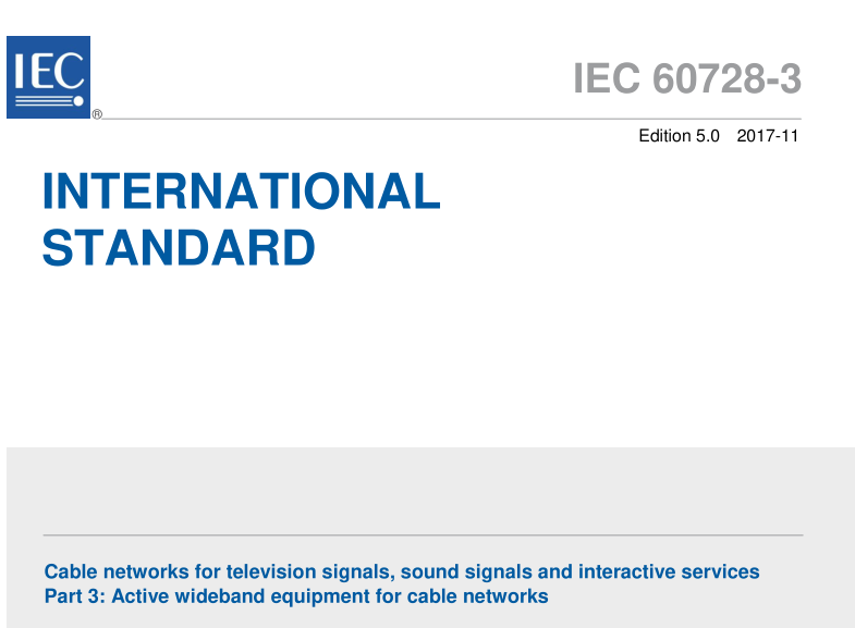 IEC 60728-3:2017