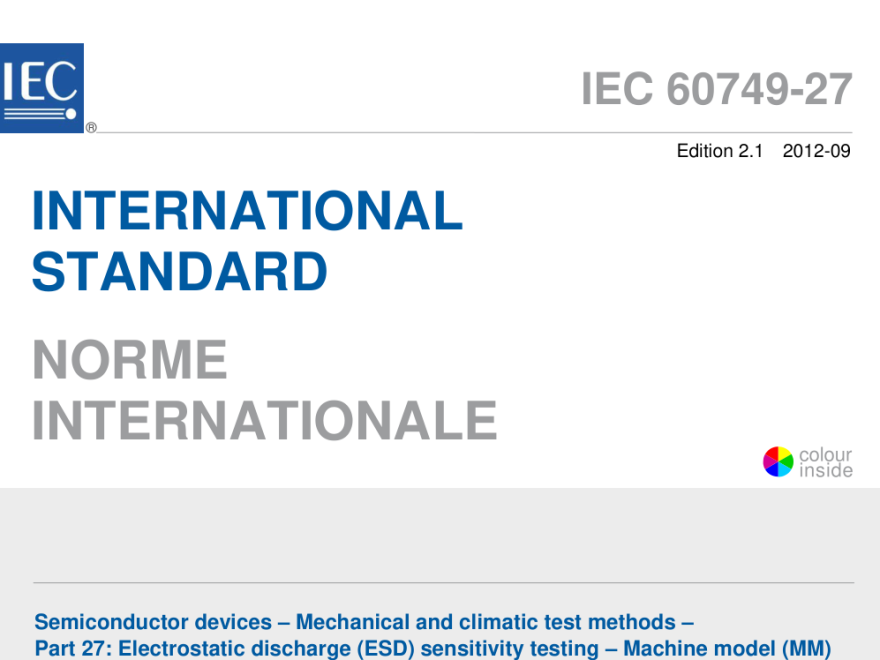 IEC 60749-27:2012