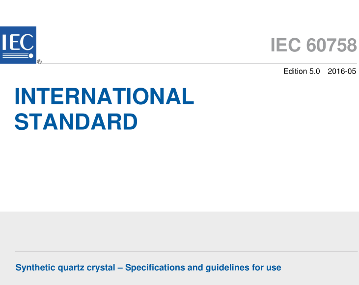 IEC 60758:2016