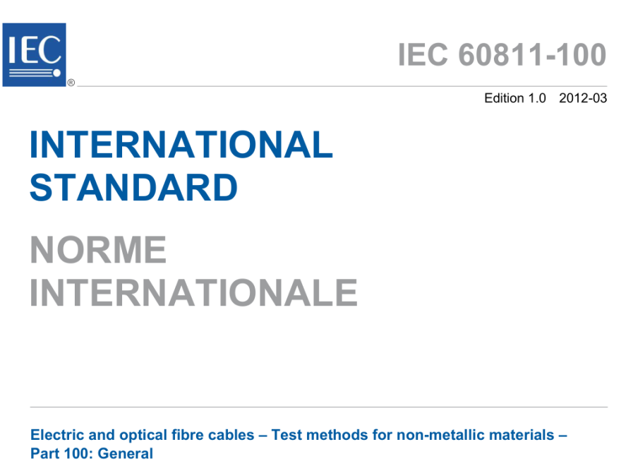 IEC 60811-100:2012