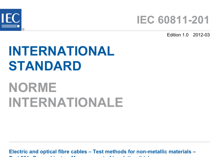 IEC 60811-201:2012