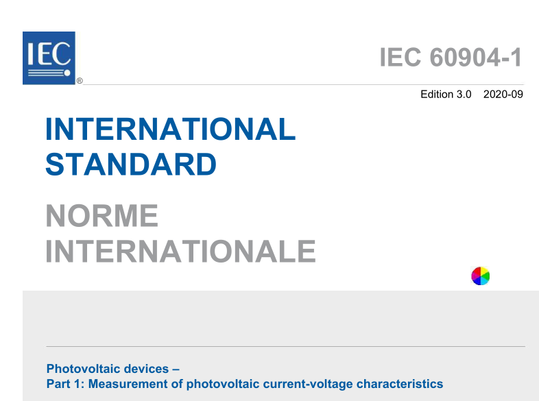 IEC 60904-1:2020 pdf download