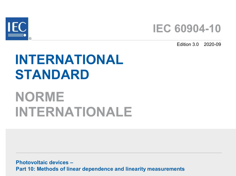 IEC 60904-10