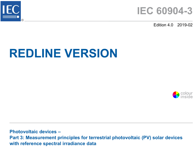 IEC 60904-3:2019 pdf download