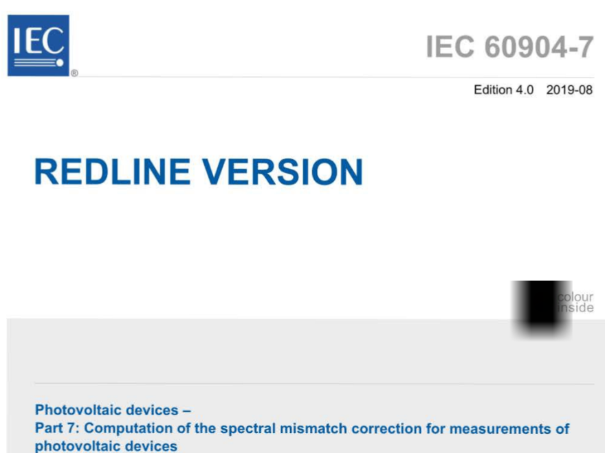 IEC 60904-7-2019
