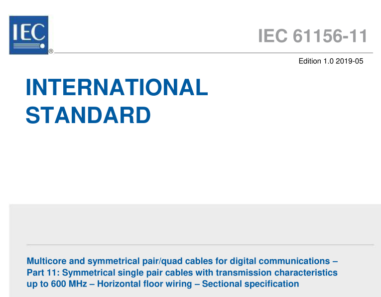 IEC 61156-11:2019