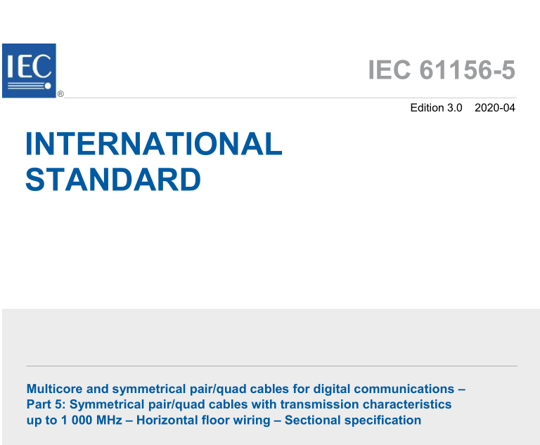 IEC 61156-5:2020 pdf download