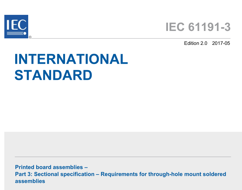 IEC 61191-3:2017