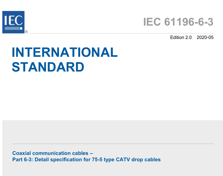 IEC 61196-6-3