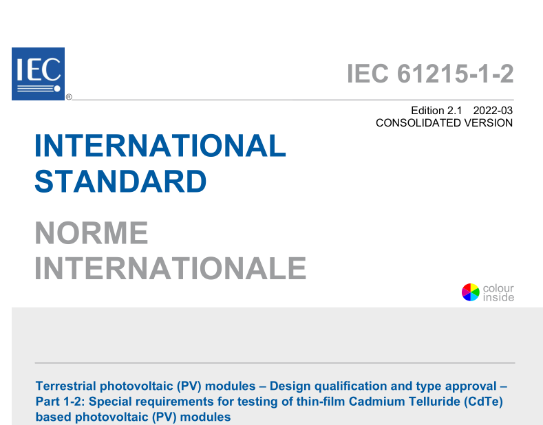 IEC 61215-1-2:2022