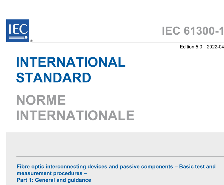 IEC 61300-1:2022