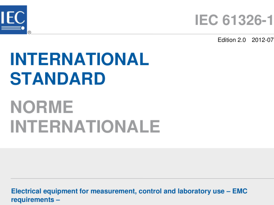 IEC 61326-1:2012