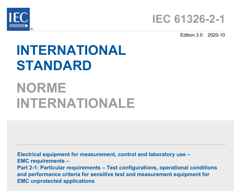 IEC 61326-2-1:2020