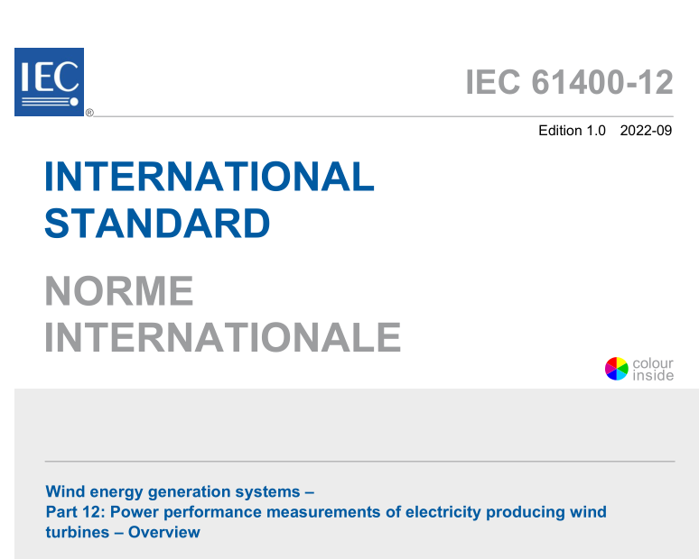 IEC 61400-12:2022 pdf download