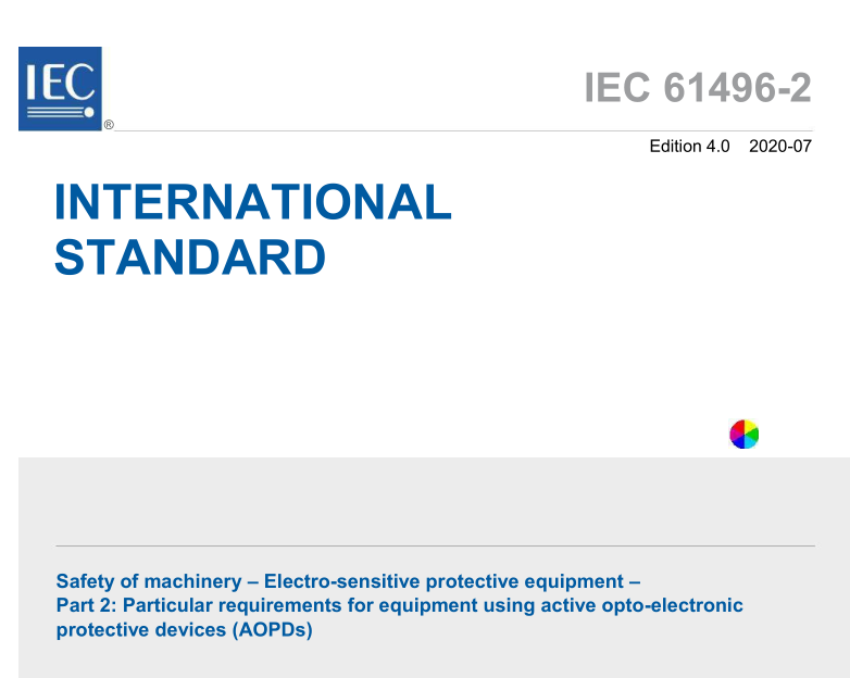 IEC 61496-2:2020 pdf download