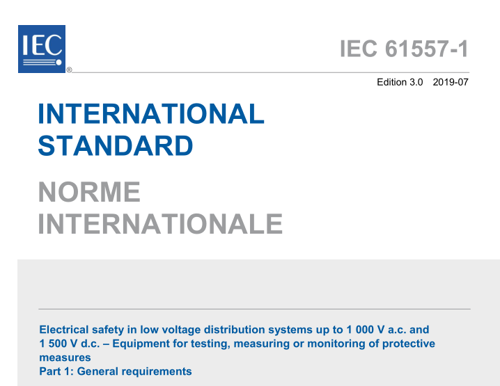 IEC 61557-1:2019 pdf download