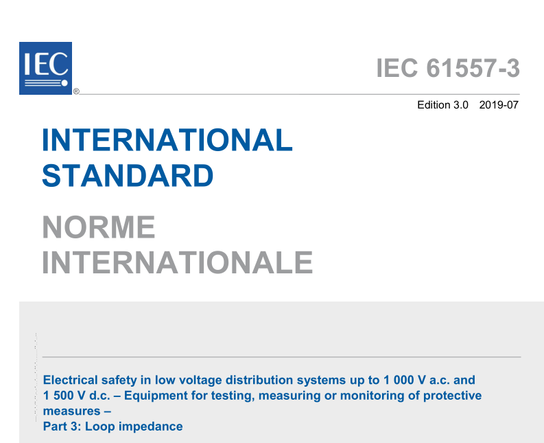 IEC 61557-3:2019 pdf download