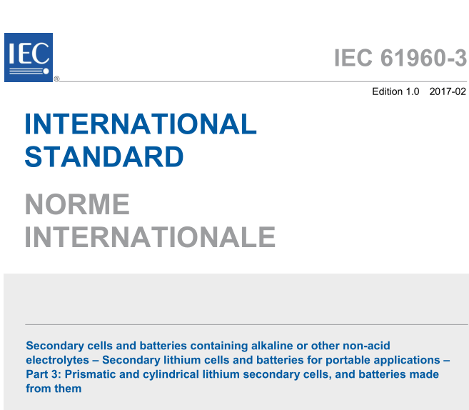 IEC 61960-3:2017