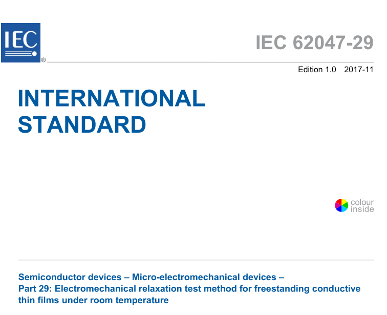 IEC 62047-29:2017