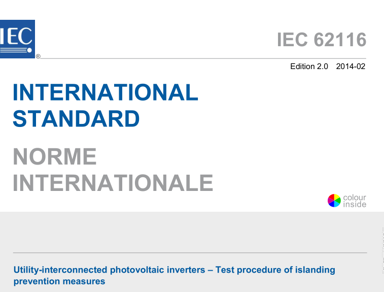 IEC 62116:2014