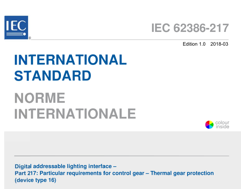 IEC 62386-217:2018