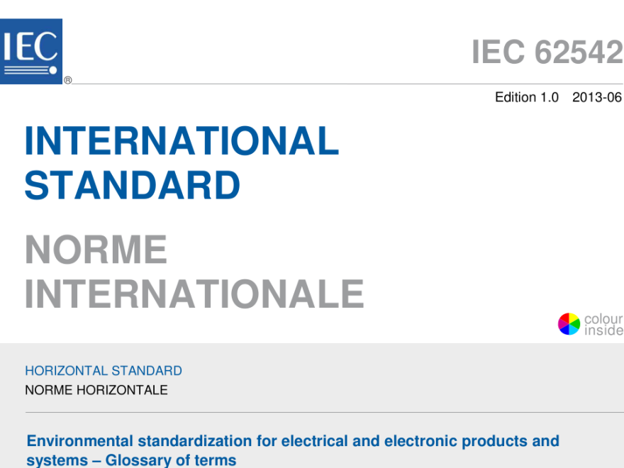 IEC 62542:2013