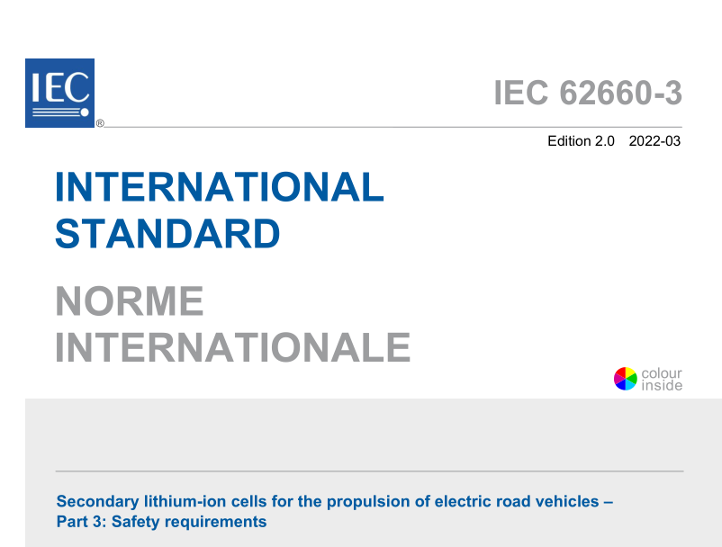 IEC 62660-3:2022 pdf download