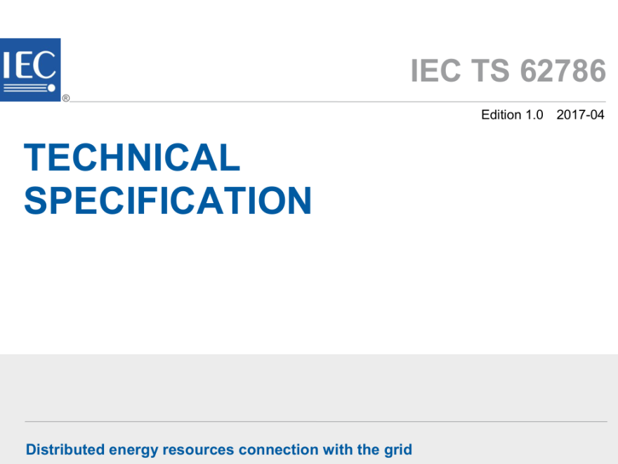 IEC 62786:2017